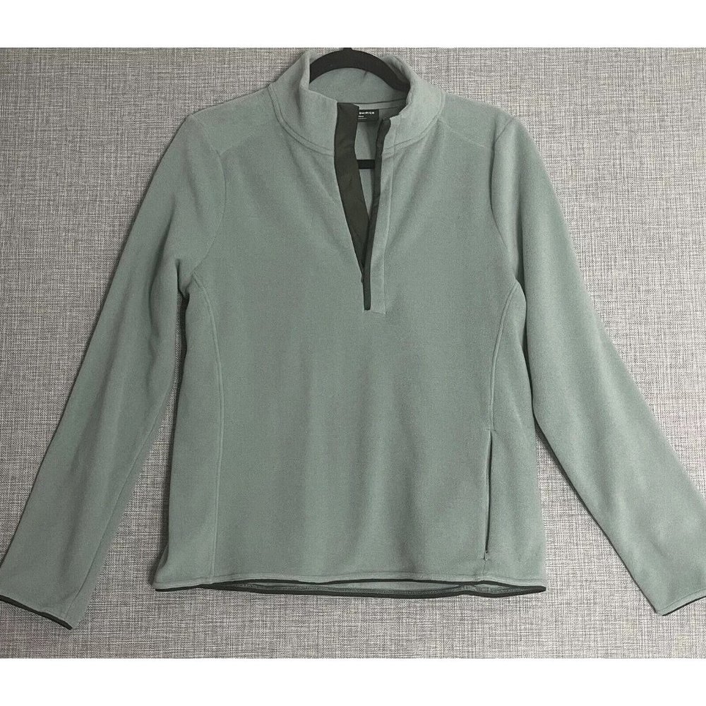 Under Armour Quarter Zip Pullover Women's Small Polartec Forge Green Fleece